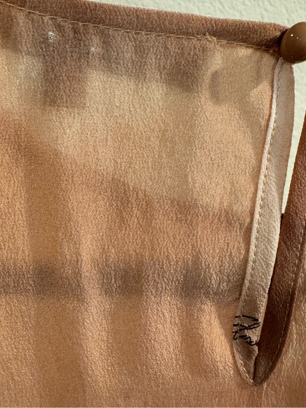 ELISABETTA FRANCHI | 100% Silk Blouse- Elegant Chic Luxury Neutral-Made In Italy - Picture 15 of 15